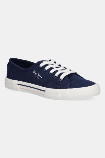Tenisky Pepe Jeans BRADY BASIC W dámske, tmavomodrá farba, PLS31287