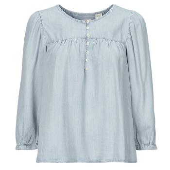 Levis  HALSEY 3/4 SLV BLOUSE  Košele a blúzky Modrá