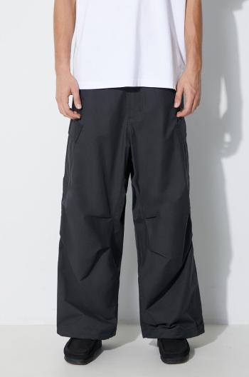 Nohavice Maharishi Oversized Tobi Cargo Snopants pánske, čierna farba, strih cargo, 4615.BLACK