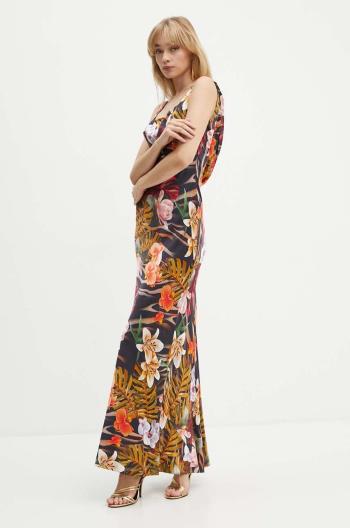 Šaty Marciano Guess ESTELLA čierna farba, maxi, áčkový strih, 4YGK15 7139A