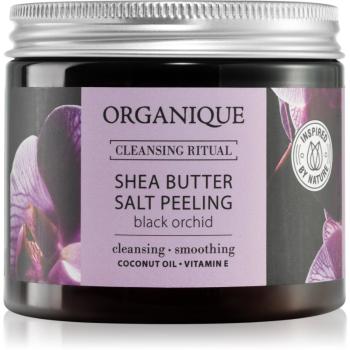 Organique Black Orchid soľný peeling s bambuckým maslom 200 g