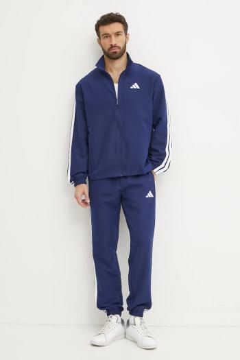 Tepláková súprava adidas M 3S WV TT TS pánska, tmavomodrá farba, JC5391