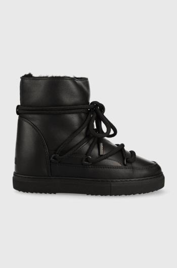 Kožené snehule Inuikii FULL LEATHER WEDGE čierna farba, 75203-087
