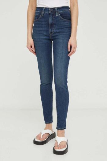 Rifle Levi's RETRO HIGH SKINNY dámske, tmavomodrá farba