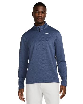Nike Dri-Fit Victory Therma Flex 1/2 Zip Mens Top Diffused Blue/Obsidian/White M Mikina