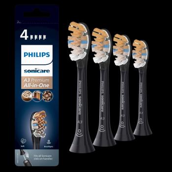 PHILIPS SONICARE Premium All-in-One HX9094/11 náhradné hlavice, čierna 4 ks
