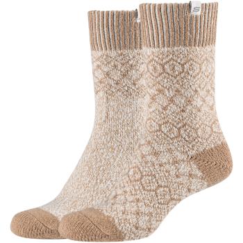 Skechers  2PPK Wm Casual Cozy Jacquard Socks  Ponožky Béžová