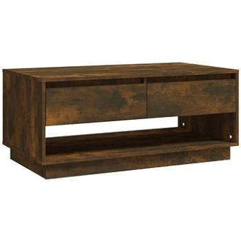 SHUMEE Konferenčný stolík dymový dub 102,5 × 55 × 44 cm drevotrieska, 812978