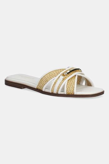 Šľapky Twinset dámske, biela farba, 251TGT020