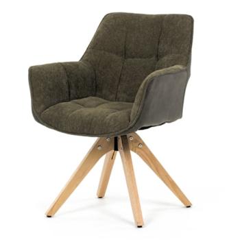 Jedálenská stolička Autronic 60x87 cm zelená látka HC-D7180 GRN2
