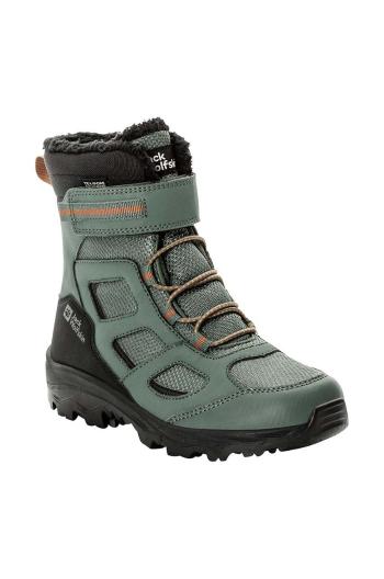 Detské zimné topánky Jack Wolfskin VOJO WT TEXAPORE HIGH zelená farba