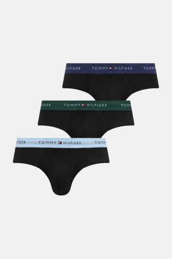 Slipy Tommy Hilfiger 3-pak čierna farba, UM0UM03471