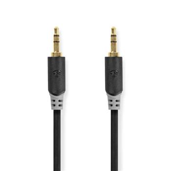 NEDIS ND-CABW22000AT50 STEREO AUDIO KABEL, 3,5MM, ZASTRCKA, 3,5MM ZASTRCKA, POZLATENA, 5M