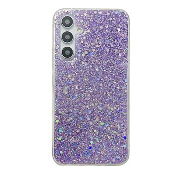 GLITTER ochranný obal Samsung Galaxy A35 5G fialový