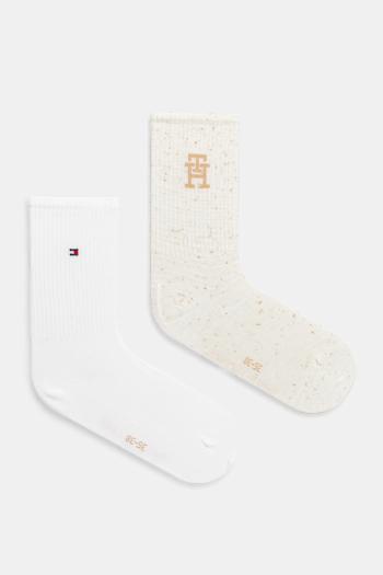 Ponožky Tommy Hilfiger 2-pak dámske, béžová farba, 701232609