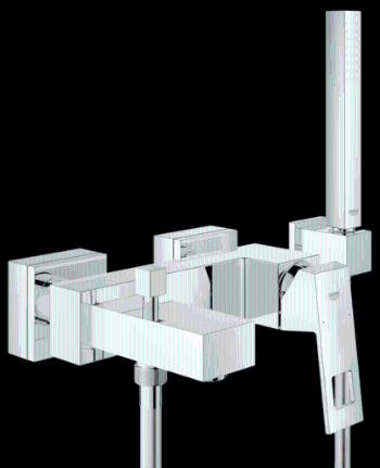 Vaňová batéria GROHE Eurocube so sprchovacím setom chróm 23141000