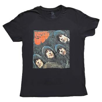 The Beatles tričko Rubber Soul Album Cover Čierna 4XL