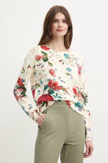 Bavlnený sveter Weekend Max Mara dámsky, béžová farba, 2515361042600