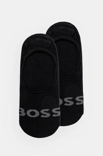 Ponožky BOSS 2-pak pánske, čierna farba, 50516402