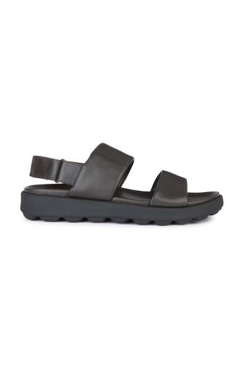 Kožené sandále Geox U SPHERICA EC6 pánske, hnedá farba, U45GWC 00085 C6006