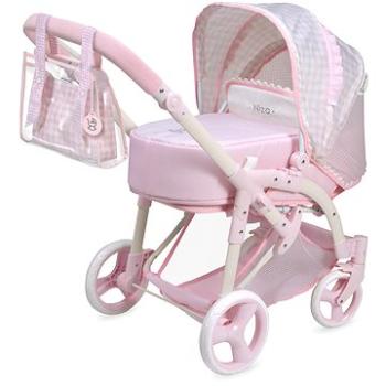 DeCuevas 81646 Skladací kočík pre bábiky 3 v 1 s prenosnou taškou NIZA 2022 – 75 cm (4897022816469)