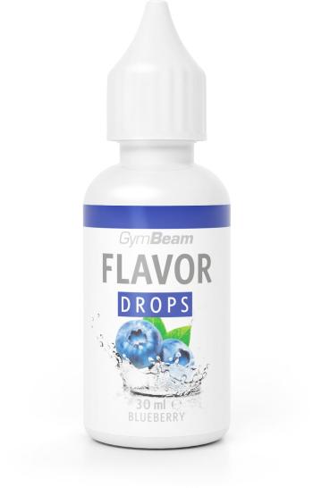 Édesítőszer GymBeam Flavor Drops 30 ml, áfonya