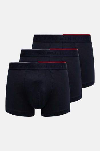 Boxerky Tommy Hilfiger 3-pak pánske, tmavomodrá farba, UM0UM03388