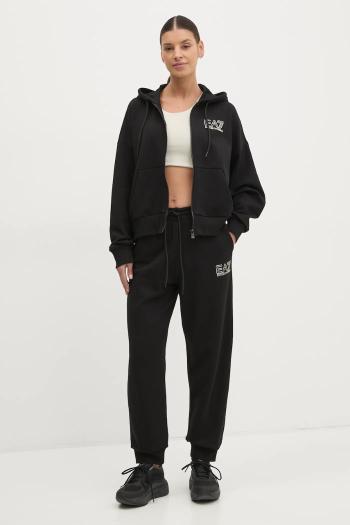 Tepláková súprava EA7 Emporio Armani dámska, čierna farba, AF12473.7W000110