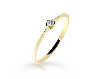 Cutie Jewellery Jemný zásnubný prsteň zo žltého zlata Z6729-2931-10-X-1 53 mm