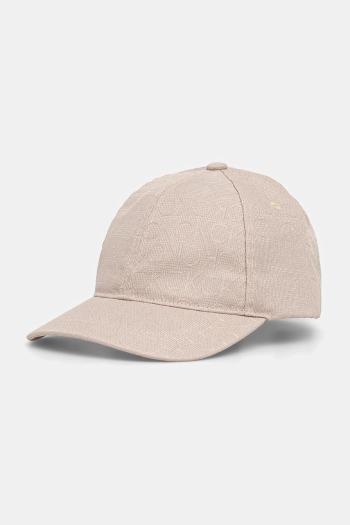 Šiltovka Calvin Klein béžová farba, vzorovaná, K60K612871