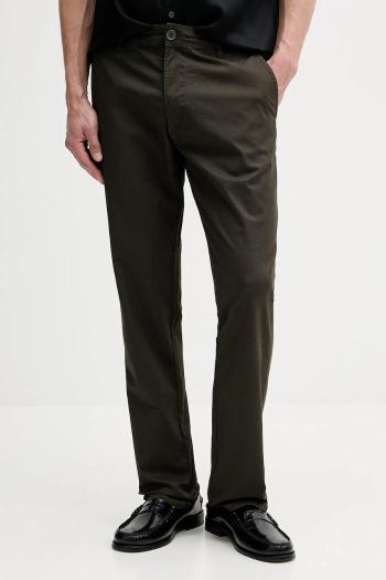 Nohavice Armani Exchange zelená farba, rovný strih, XM000626 AF13183