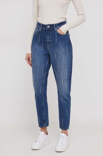 Rifle Pepe Jeans TAPERED JEANS UHW SPARKLE dámske, vysoký pás, PL204601