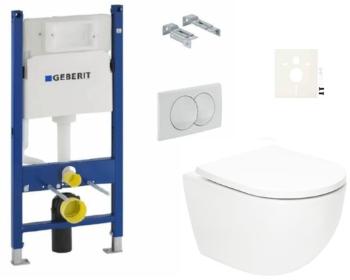 Závesný wc set SAT Fusion do ľahkých stien / predstenové vírové splachovanie SIKOGSTORFUD01