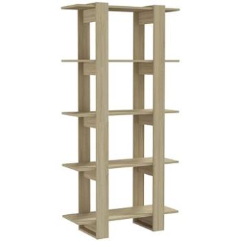 Shumee deliaca stena dub sonoma 80 × 30 × 160 cm drevotrieska, 811568