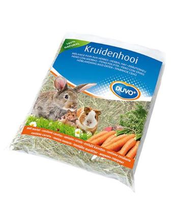 DUVO+ bylinkové seno s mrkvou pre králiky a hlodavce 500g