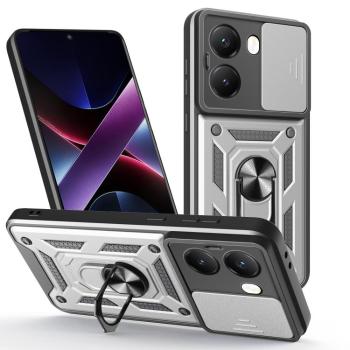 RING CAMERA Kryt s držiakom pre Xiaomi Poco X7 Pro strieborný