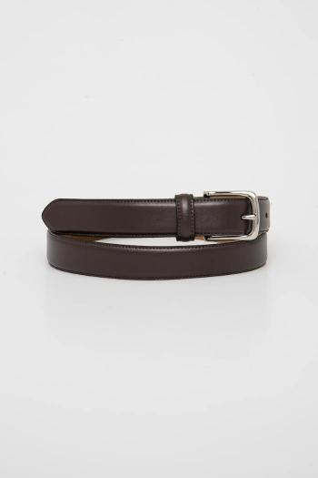 Kožený opasok Abercrombie & Fitch pánsky, hnedá farba, KI112-5003