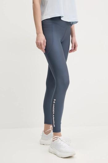 Tréningové legíny Under Armour dámske, tmavomodrá farba, s potlačou, 6001621