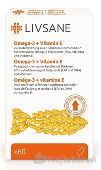 LIVSANE Omega-3 plus vitamín E 60 ks