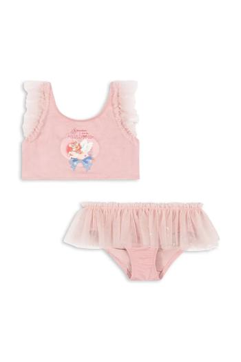 Plavky Konges Sløjd AMANDINE BIKINI ružová farba, KS103354