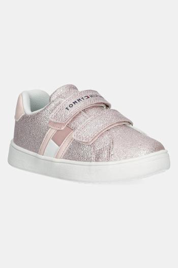 Detské tenisky Tommy Hilfiger ružová farba, T1A9-33725