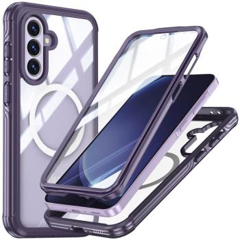 DUAL MAGSAFE Obojstranný ochranný kryt pre Samsung Galaxy A36 / A56 fialový