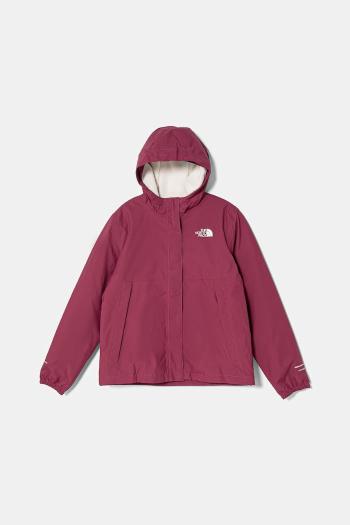 Detská bunda The North Face WARM ANTORA RAIN JACKET fialová farba, NF0A873R6EO1