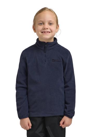 Detská fleecová mikina Jack Wolfskin TAUNUS HALFZIP K tmavomodrá farba, jednofarebná, 1605555