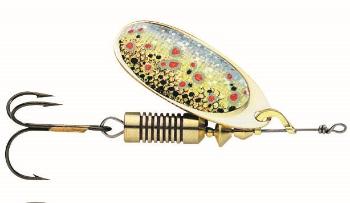 Dam blyskáč effzett nature 3d spinner sinking brown trout - 4 10 g