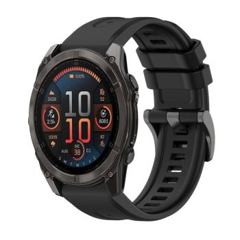 SILICONE Vymeniteľný remienok pre Garmin Fenix 8 51mm čierny