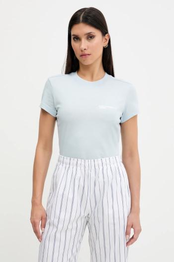Bavlnené tričko Karl Lagerfeld Jeans dámske, biela farba, A1W17004