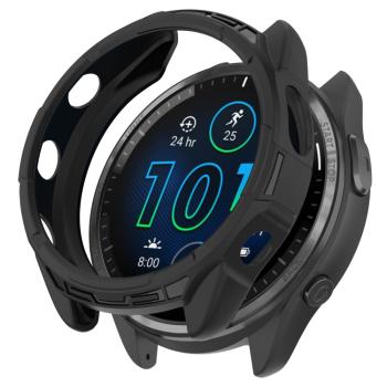 TPU HALF COVER Kryt pre Garmin Forerunner 965 čierny