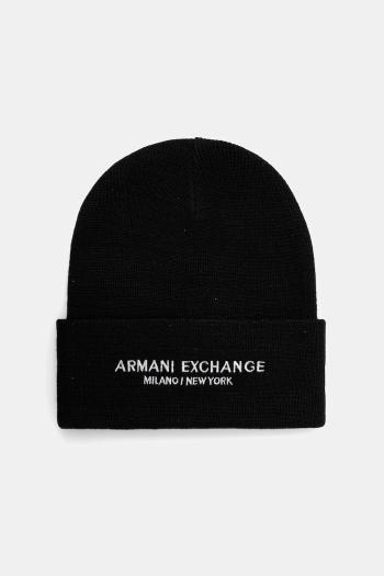 Čiapka Armani Exchange čierna farba, XM001637 AF16950