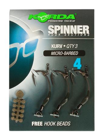 Korda háčiky spinner hook sections kurv-veľkosť 6